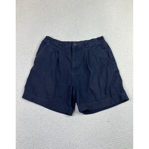 Big Dogs Shorts Mens 34 Blue Cotton Casual Elastic Waist Pockets